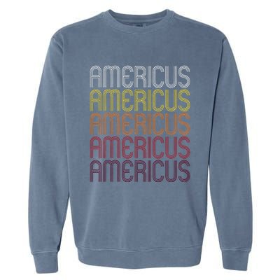 Americus Ga Vintage Style Georgia Garment-Dyed Sweatshirt