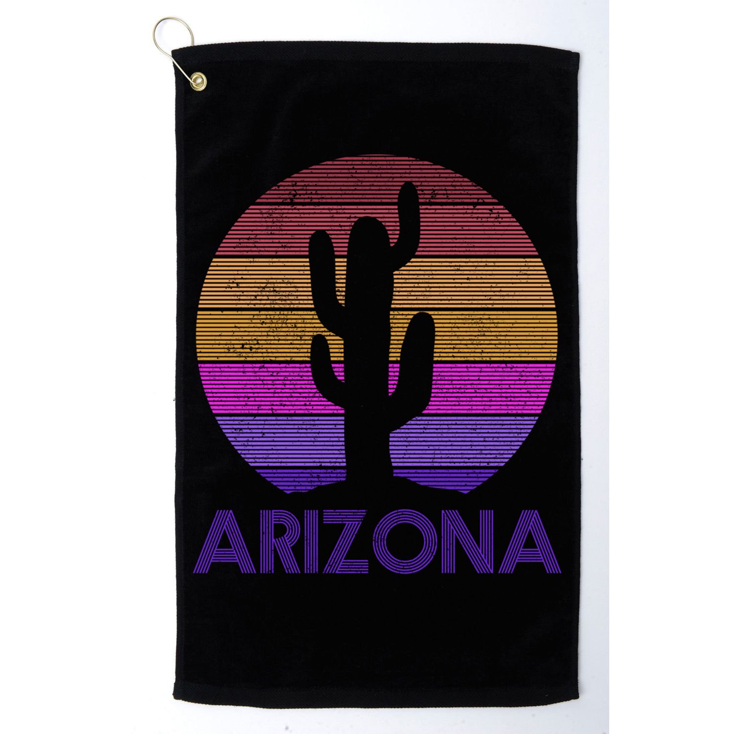 Arizona Gift Vintage Retro Cactus Souvenir Gift Golf Towel