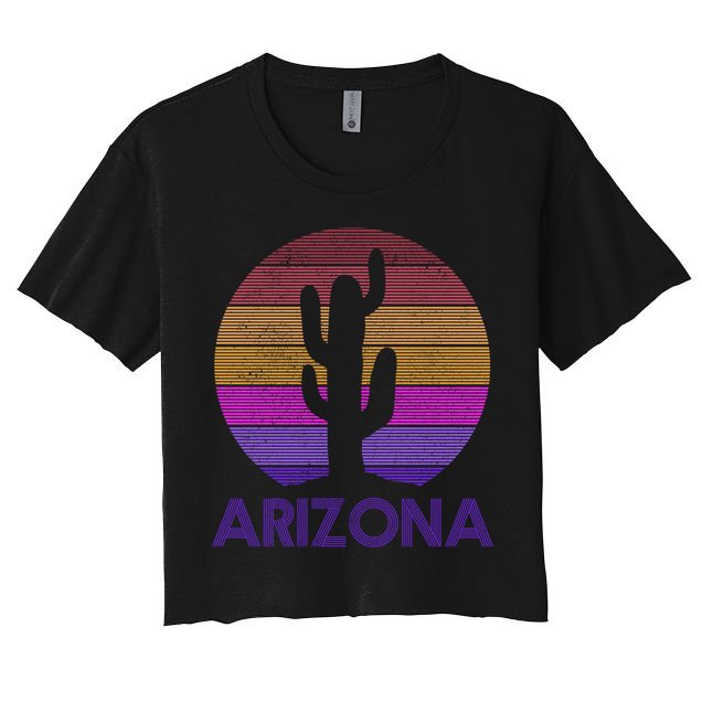 Arizona Gift Vintage Retro Cactus Souvenir Gift Crop Top