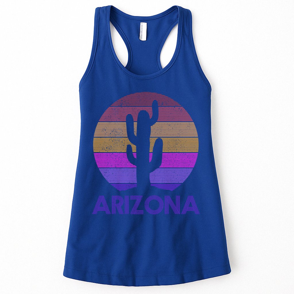 Arizona Gift Vintage Retro Cactus Souvenir Gift Womens Tank Top