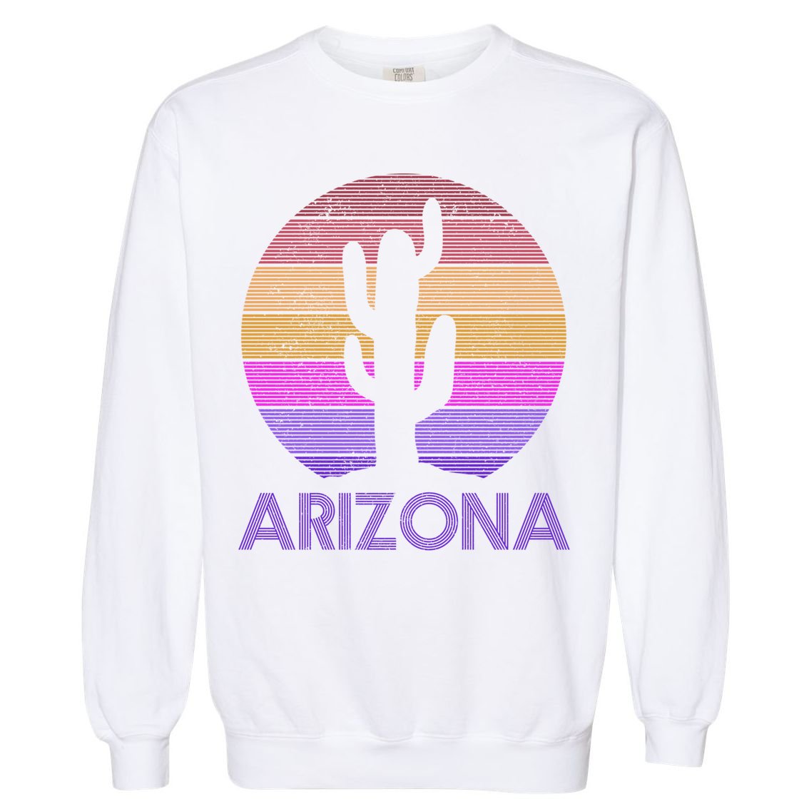 Arizona Gift Vintage Retro Cactus Souvenir Gift Garment-Dyed Sweatshirt