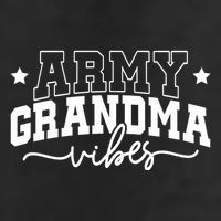 Army Grandma Vibes 7 Panel Mesh Trucker Snapback Hat
