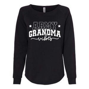 Army Grandma Vibes Womens California Wash Sweatshirt