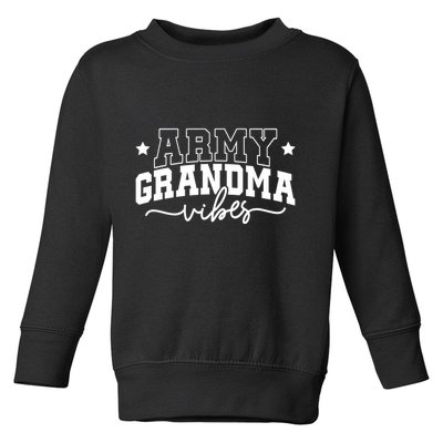 Army Grandma Vibes Toddler Sweatshirt
