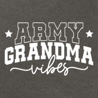 Army Grandma Vibes Cotton Canvas Backpack