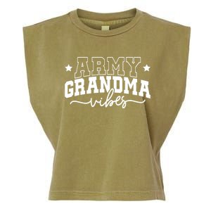 Army Grandma Vibes Garment-Dyed Women's Muscle Tee