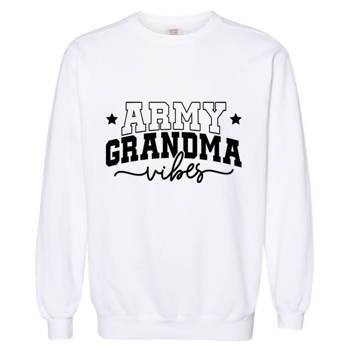 Army Grandma Vibes Garment-Dyed Sweatshirt