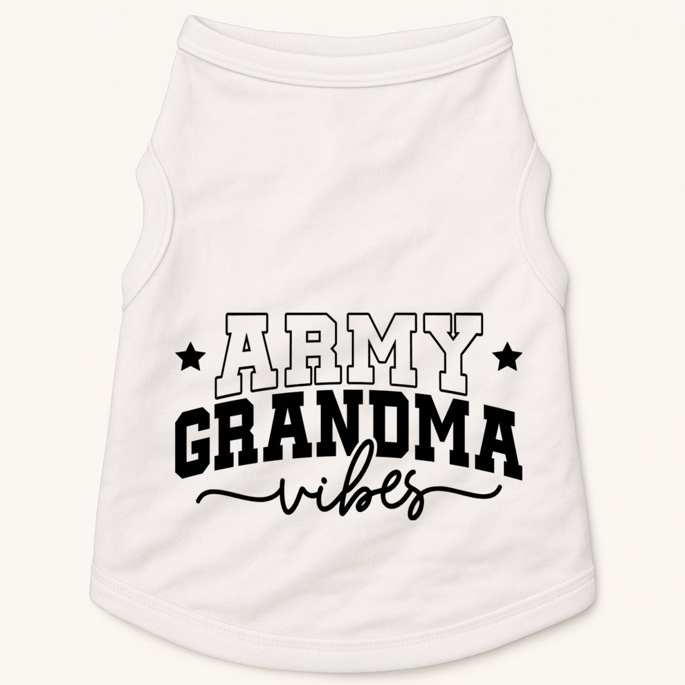 Army Grandma Vibes Doggie Tank