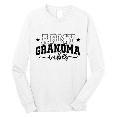 Army Grandma Vibes Long Sleeve Shirt