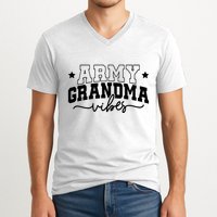 Army Grandma Vibes V-Neck T-Shirt