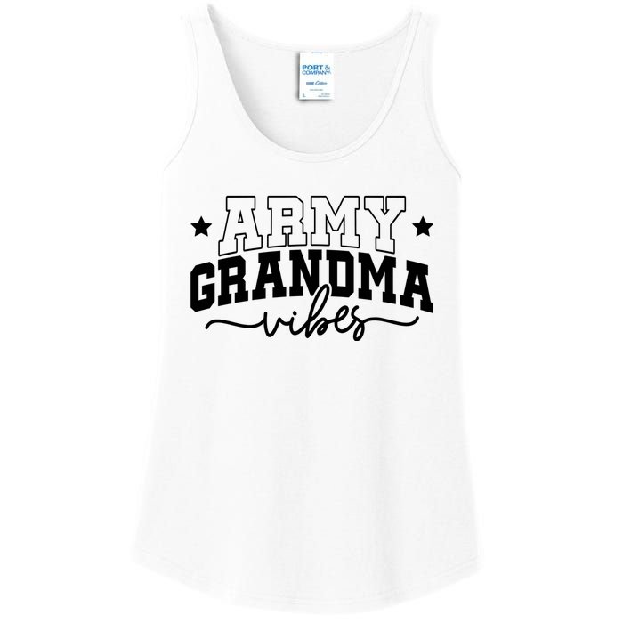 Army Grandma Vibes Ladies Essential Tank