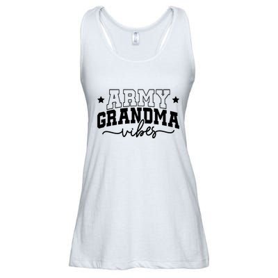 Army Grandma Vibes Ladies Essential Flowy Tank