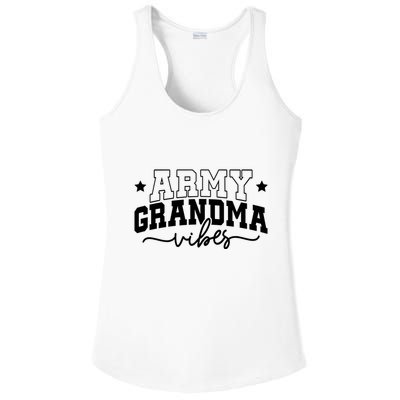 Army Grandma Vibes Ladies PosiCharge Competitor Racerback Tank