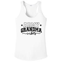 Army Grandma Vibes Ladies PosiCharge Competitor Racerback Tank