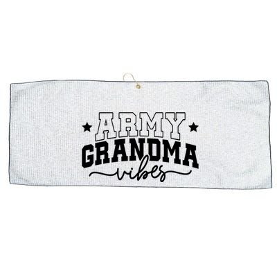 Army Grandma Vibes Large Microfiber Waffle Golf Towel
