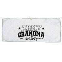 Army Grandma Vibes Large Microfiber Waffle Golf Towel