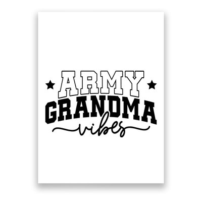 Army Grandma Vibes Poster
