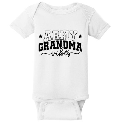 Army Grandma Vibes Baby Bodysuit