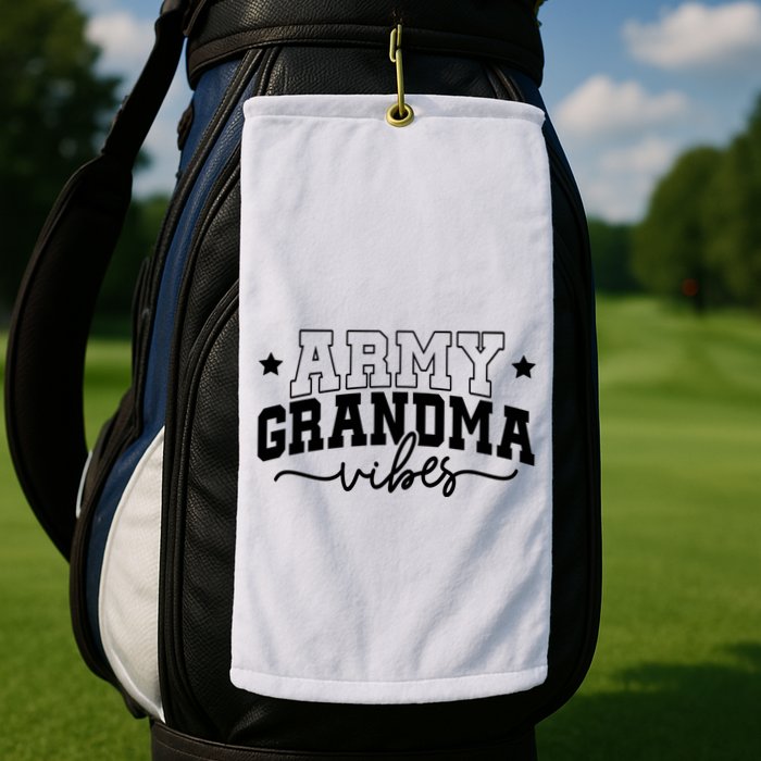 Army Grandma Vibes Golf Towel