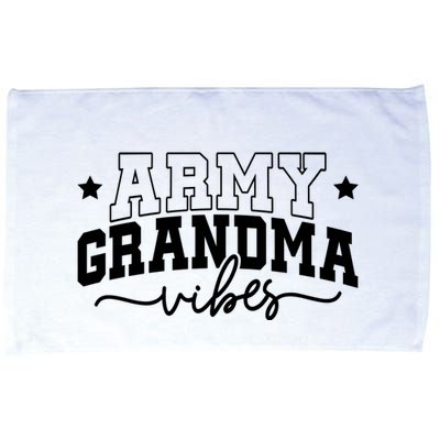 Army Grandma Vibes Microfiber Hand Towel