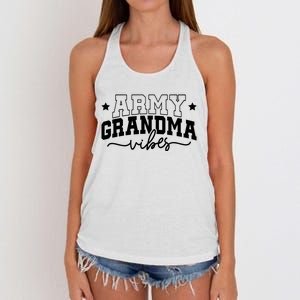 Army Grandma Vibes Women's Knotted Racerback Tank