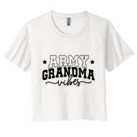 Army Grandma Vibes Crop Top