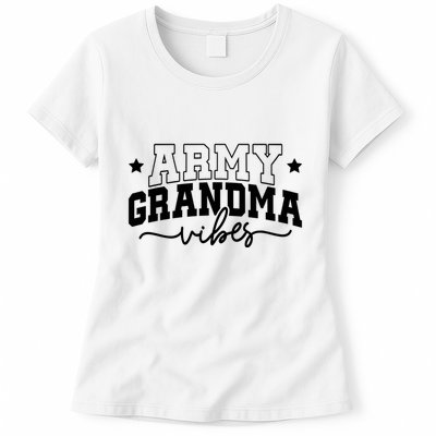 Army Grandma Vibes Womens T-Shirt