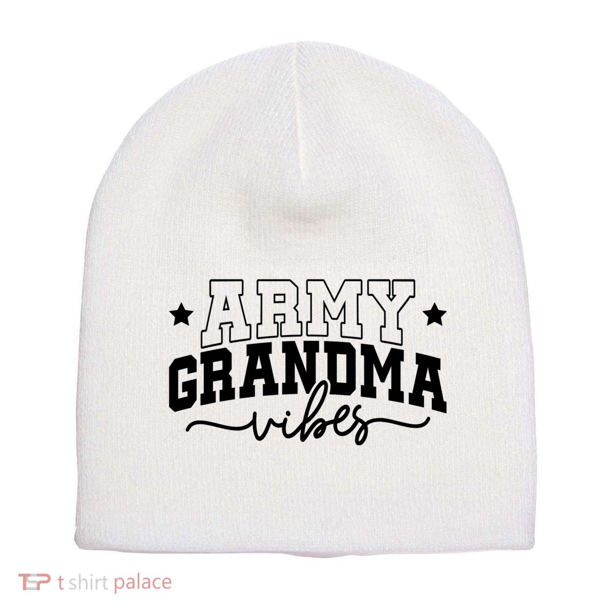 Army Grandma Vibes Short Acrylic Beanie