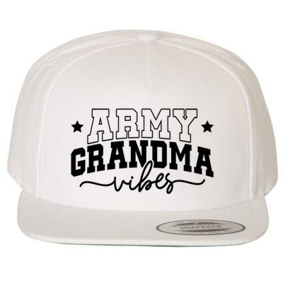 Army Grandma Vibes Wool Snapback Cap