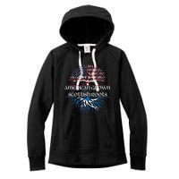 American Grown With Scottish Roots Scotland Pride Heritage Women's Fleece Hoodie