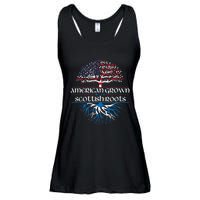 American Grown With Scottish Roots Scotland Pride Heritage Ladies Essential Flowy Tank