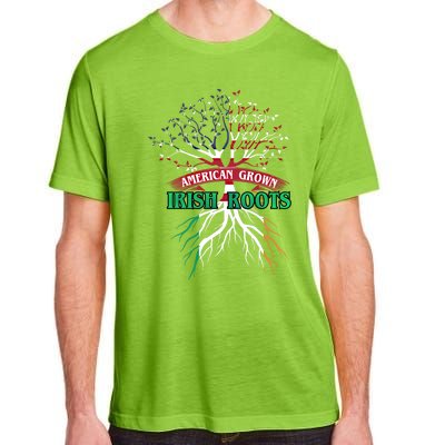 American Grown With Irish Roots Great Gift Ireland Gift Adult ChromaSoft Performance T-Shirt