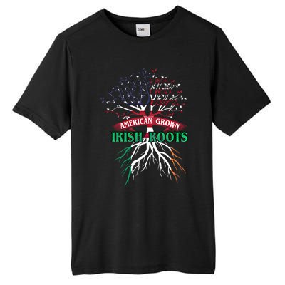 American Grown With Irish Roots Great Gift Ireland Gift Tall Fusion ChromaSoft Performance T-Shirt