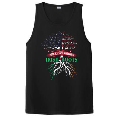 American Grown With Irish Roots Great Gift Ireland Gift PosiCharge Competitor Tank