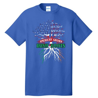 American Grown With Irish Roots Great Gift Ireland Gift Tall T-Shirt