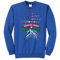 American Grown With Irish Roots Great Gift Ireland Gift Tall Sweatshirt