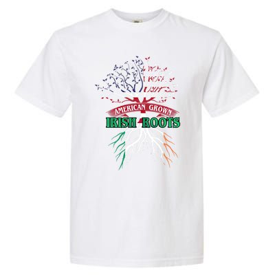 American Grown With Irish Roots Great Gift Ireland Gift Garment-Dyed Heavyweight T-Shirt