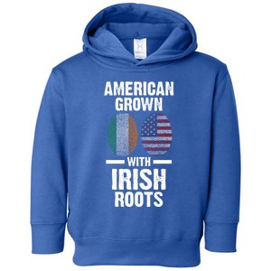 American Grown With Irish Roots Ireland Gift Toddler Hoodie