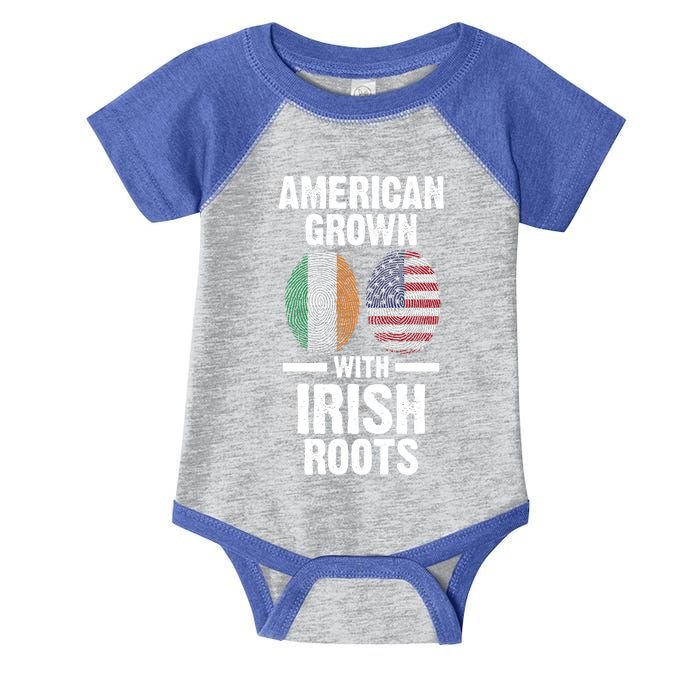 American Grown With Irish Roots Ireland Gift Infant Baby Jersey Bodysuit