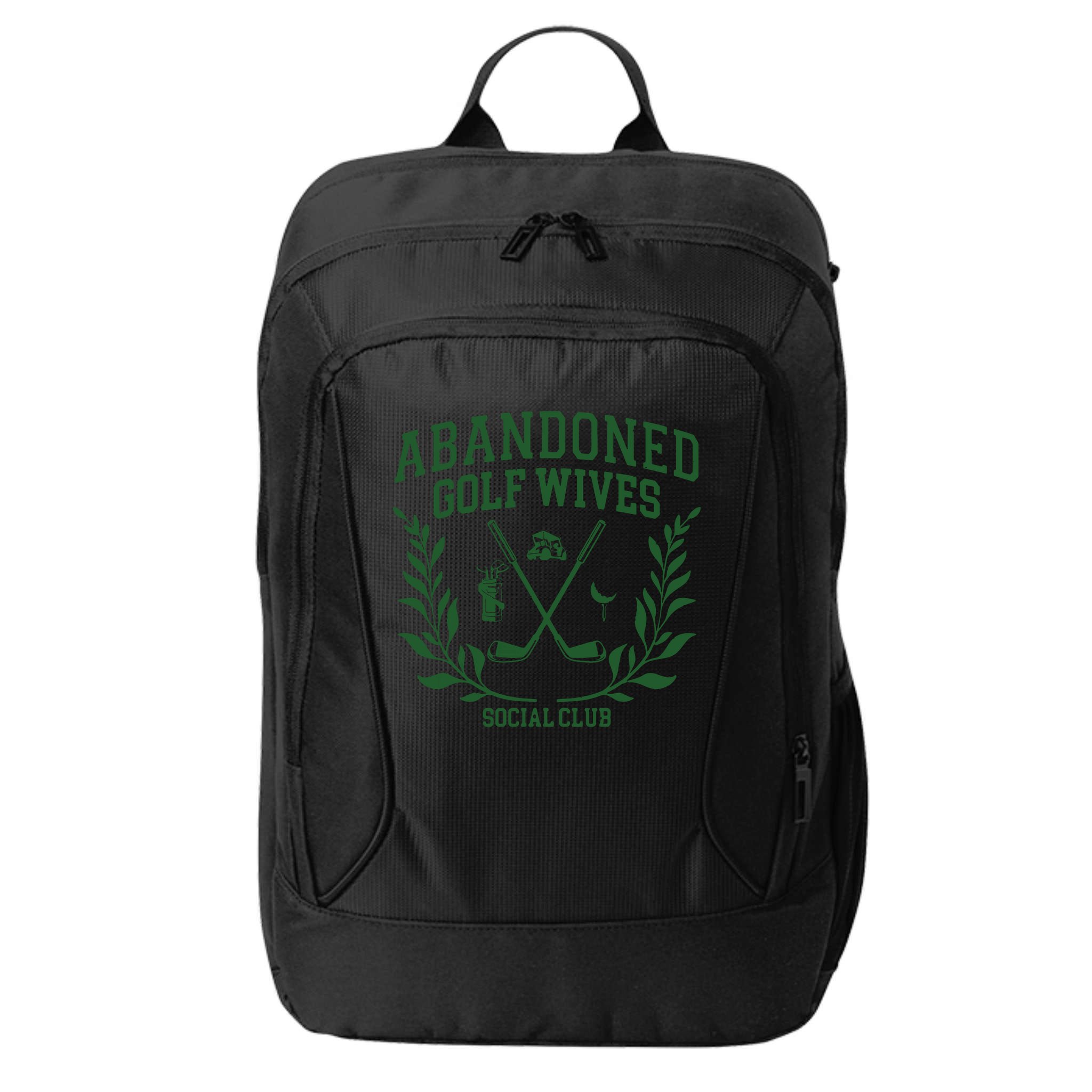 Abandoned Golf Wives Social Club Retro Golf Gift For Women City Backpack