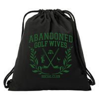 Abandoned Golf Wives Social Club Retro Golf Gift For Women Drawstring Bag