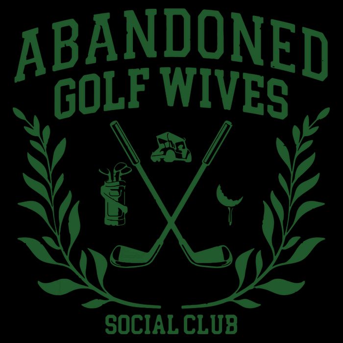 Abandoned Golf Wives Social Club Retro Golf Gift For Women Drawstring Bag