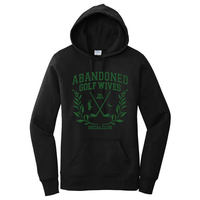 Abandoned Golf Wives Social Club Retro Golf Gift For Women Women's Pullover Hoodie