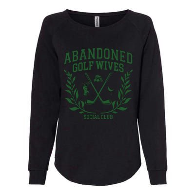 Abandoned Golf Wives Social Club Retro Golf Gift For Women Womens California Wash Sweatshirt