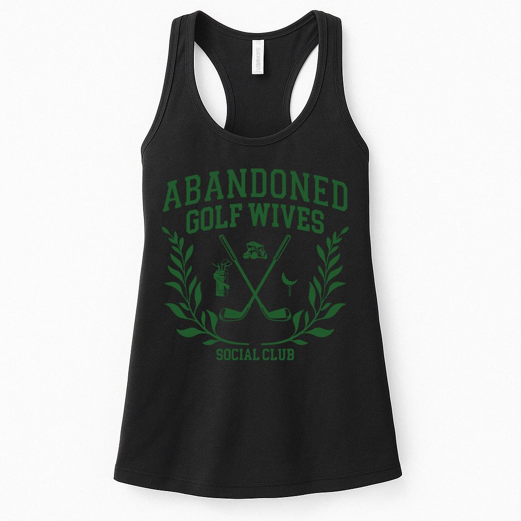 Abandoned Golf Wives Social Club Retro Golf Gift For Women Womens Tank Top