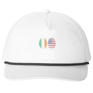 American Grown With Irish Roots Ireland Gift Snapback Five-Panel Rope Hat