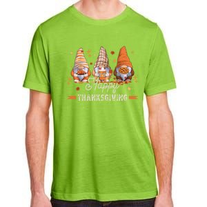 Autumn Gnomes With Harvest Happy Thanksgiving Adult ChromaSoft Performance T-Shirt