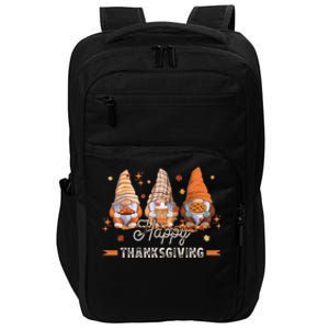 Autumn Gnomes With Harvest Happy Thanksgiving Impact Tech Backpack