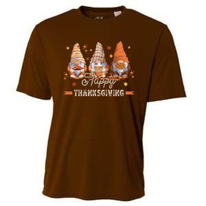 Autumn Gnomes With Harvest Happy Thanksgiving Cooling Performance Crew T-Shirt