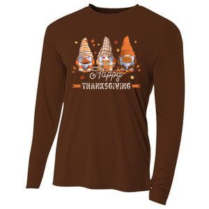 Autumn Gnomes With Harvest Happy Thanksgiving Cooling Performance Long Sleeve Crew